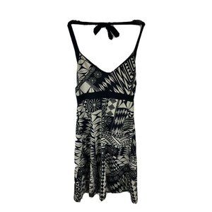 Patagonia Iliana Black And Tan Halter Dress Size‎ Small FLAW